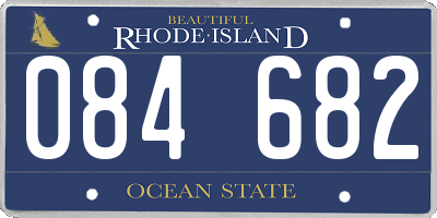 RI license plate 084682