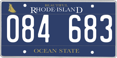 RI license plate 084683