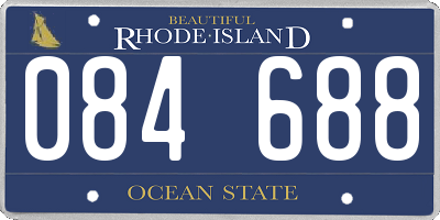 RI license plate 084688