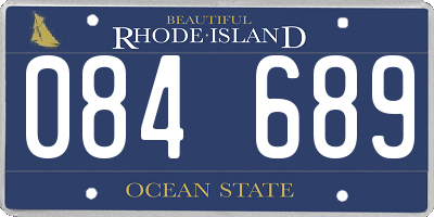 RI license plate 084689