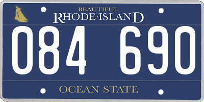 RI license plate 084690