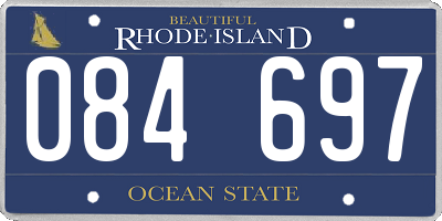 RI license plate 084697