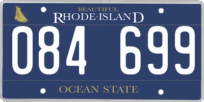 RI license plate 084699
