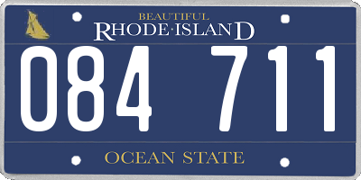 RI license plate 084711