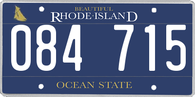 RI license plate 084715