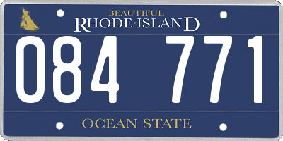 RI license plate 084771