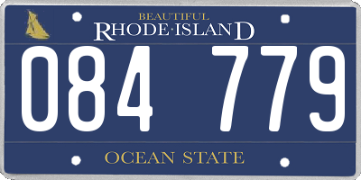 RI license plate 084779