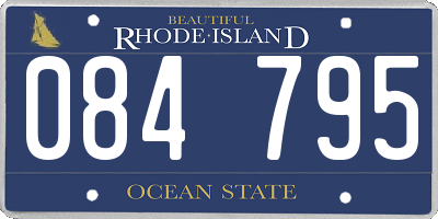 RI license plate 084795