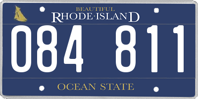 RI license plate 084811