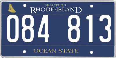 RI license plate 084813