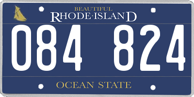 RI license plate 084824