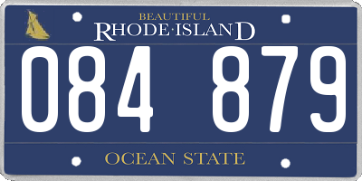 RI license plate 084879