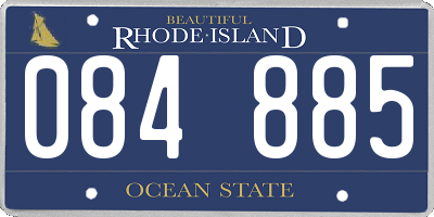 RI license plate 084885