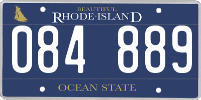 RI license plate 084889