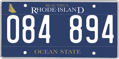 RI license plate 084894