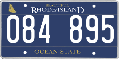 RI license plate 084895