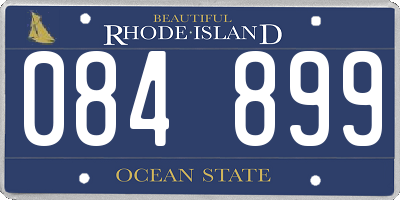 RI license plate 084899