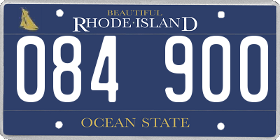 RI license plate 084900