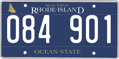 RI license plate 084901