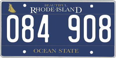 RI license plate 084908