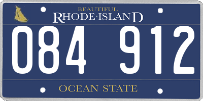 RI license plate 084912
