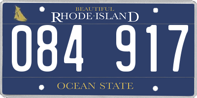 RI license plate 084917