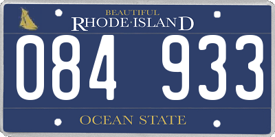 RI license plate 084933