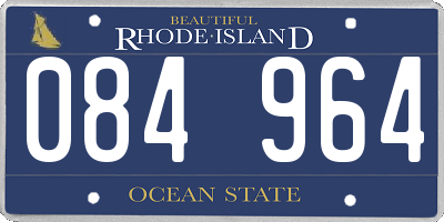 RI license plate 084964