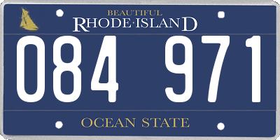 RI license plate 084971