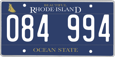 RI license plate 084994