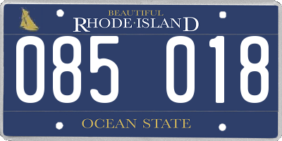 RI license plate 085018