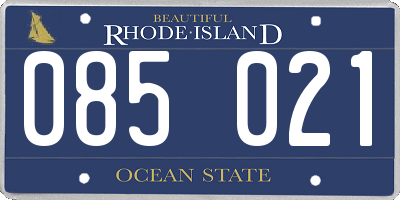 RI license plate 085021