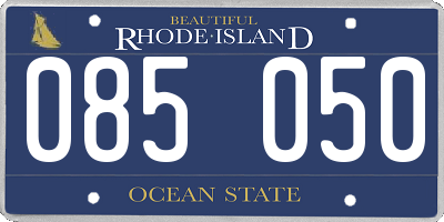 RI license plate 085050