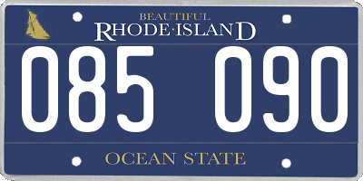 RI license plate 085090