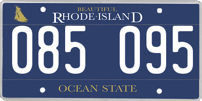 RI license plate 085095