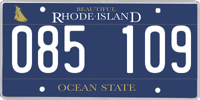 RI license plate 085109