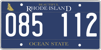 RI license plate 085112