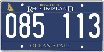 RI license plate 085113