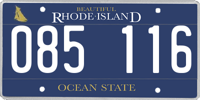 RI license plate 085116