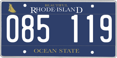 RI license plate 085119