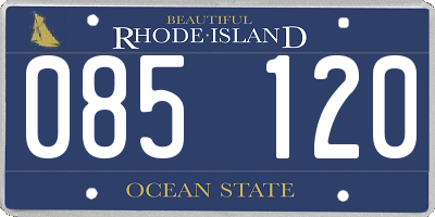 RI license plate 085120