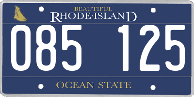 RI license plate 085125