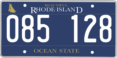 RI license plate 085128