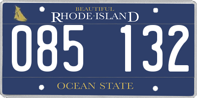 RI license plate 085132