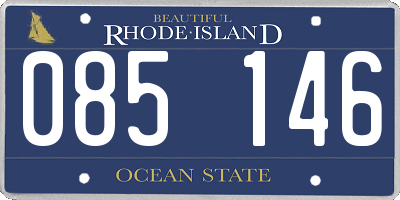 RI license plate 085146