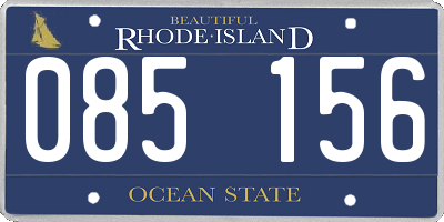 RI license plate 085156