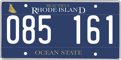 RI license plate 085161