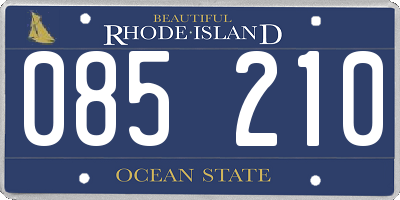 RI license plate 085210