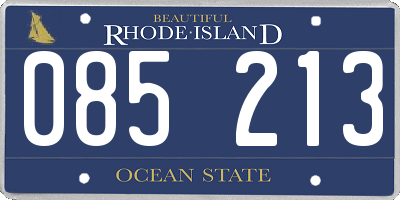RI license plate 085213