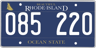 RI license plate 085220